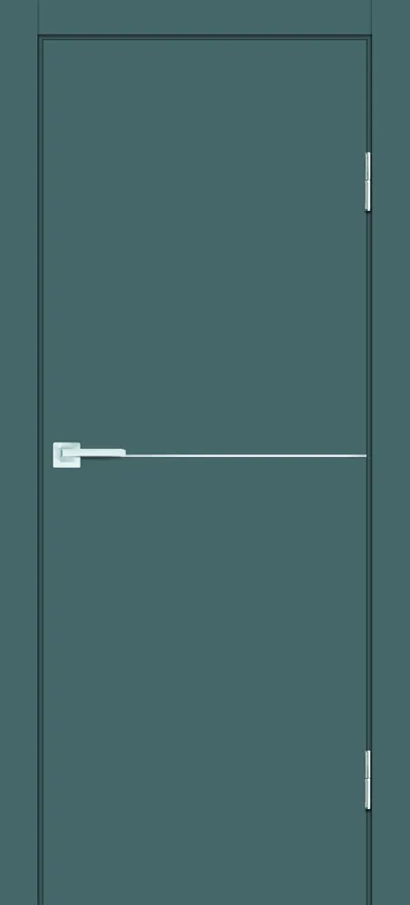 Фото Межкомнатная дверь P-19 AL молдинг Графит матовый